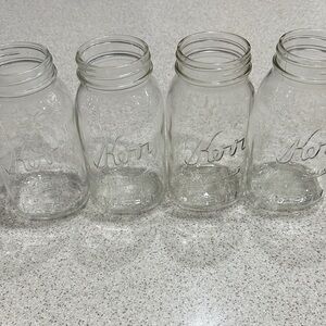 ✨ Antique 4 Kerr Self Sealing Mason Jars Quart